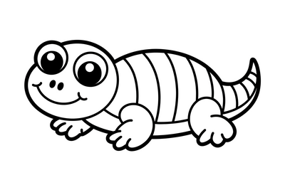 Crawling reptile