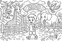 Zoo – Zoo Day coloring page