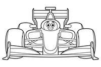 Formulės 1 apdovanojimų pakyla – Formulės 1 greičio spalvinimo paveiksliukas