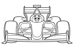 Formulės 1 apdovanojimų pakyla – Formulės 1 greičio spalvinimo paveiksliukas
