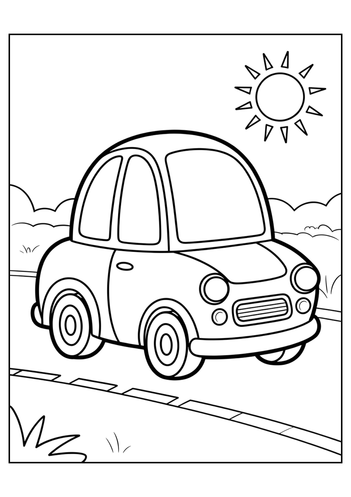 Vidutinis spalvinimo rinkinys: Automobiliai
