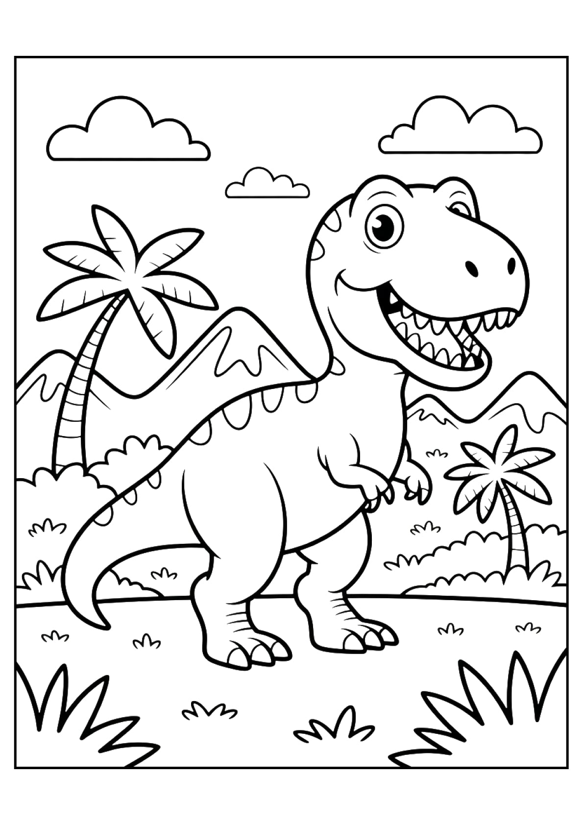 Vidutinis spalvinimo rinkinys: Dinozaurai
