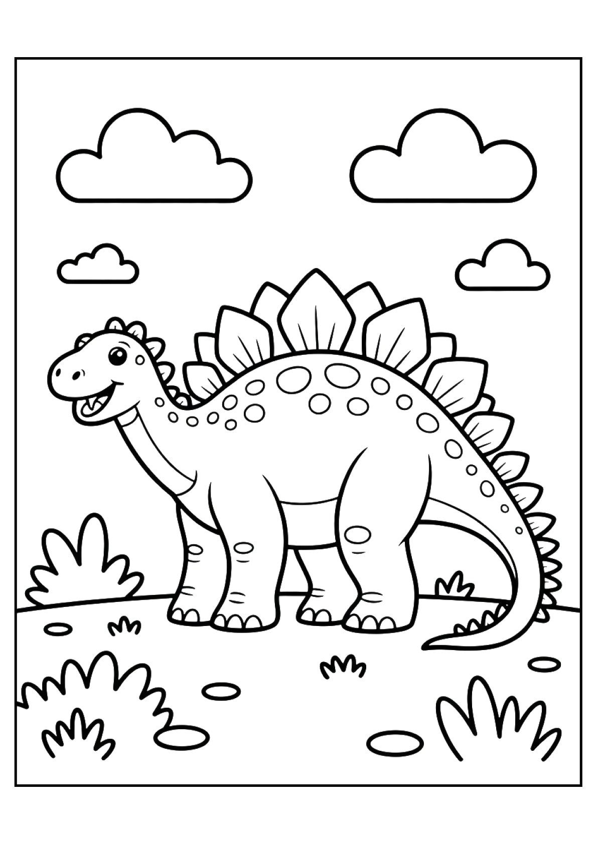 Vidutinis spalvinimo rinkinys: Dinozaurai