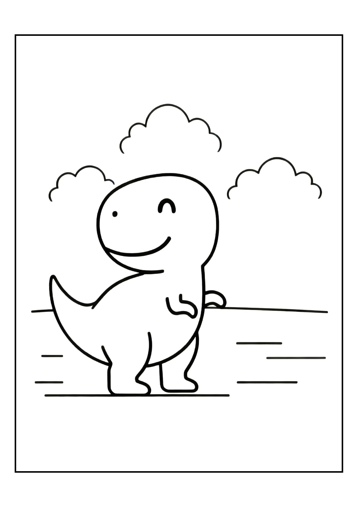 Lengvas spalvinimo rinkinys: Dinozaurai